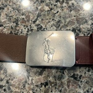 Polo Ralph Lauren Men’s Brown Leather Belt 42 XL leather in great condition